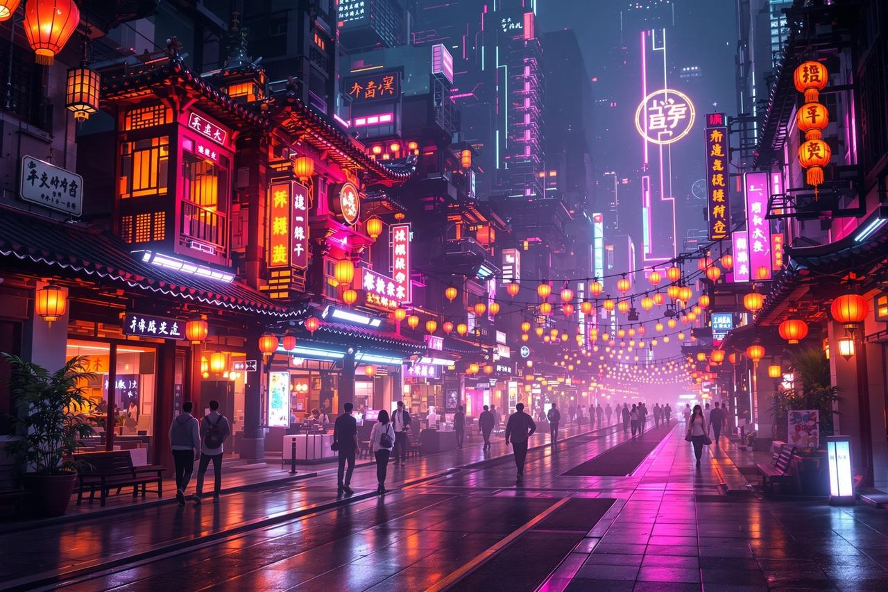 秘密影院-赛博朋克美学：当东方遇见未来